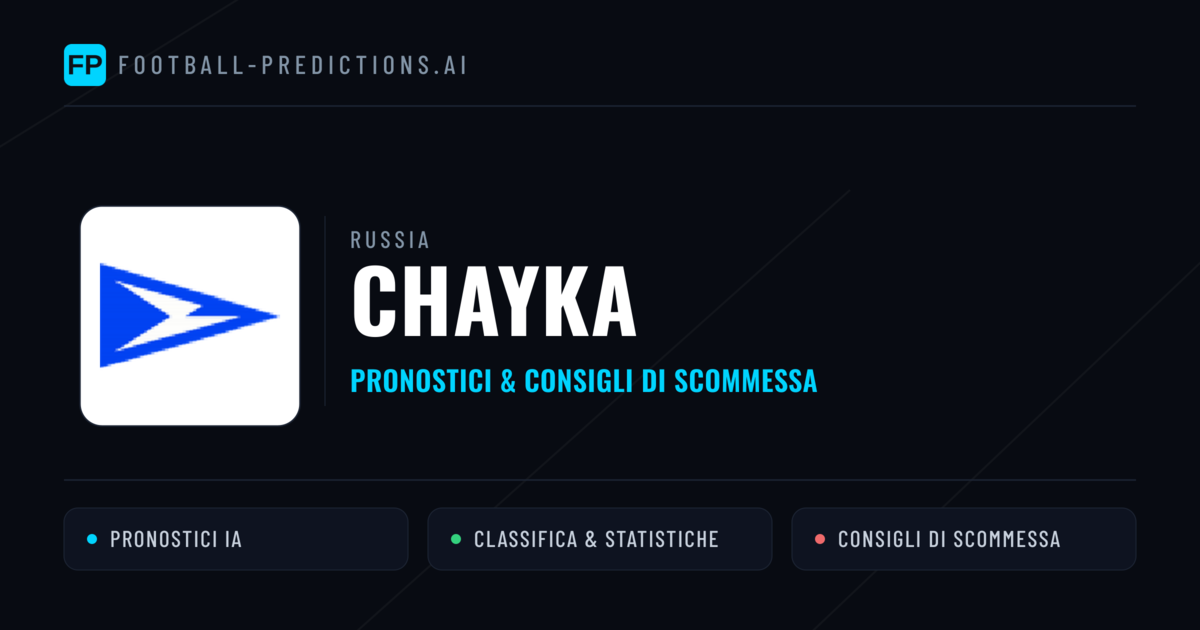 Pronostici e Statistiche Chayka