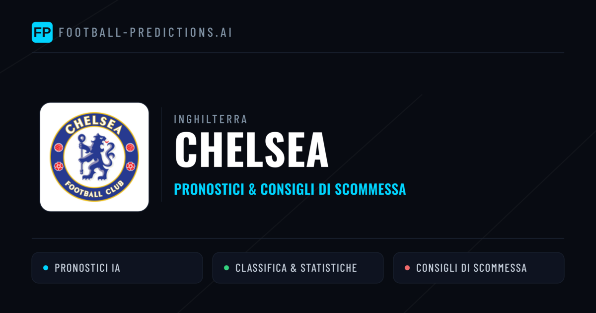 Pronostici e Statistiche Chelsea