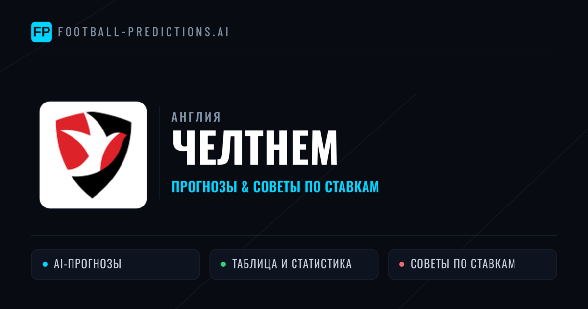 Челтнем прогнозы и статистика