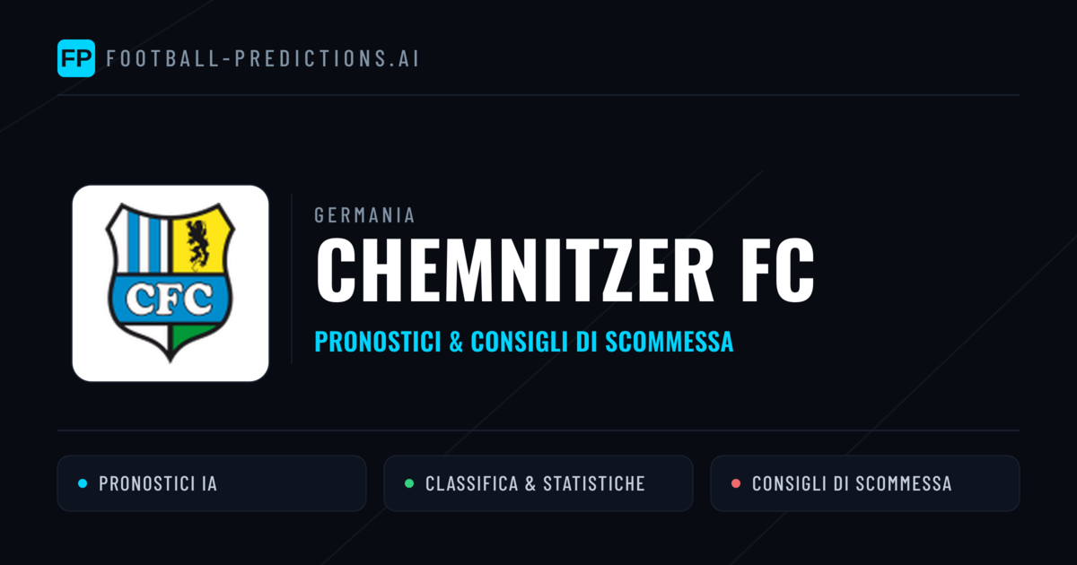 Pronostici e Statistiche Chemnitzer FC