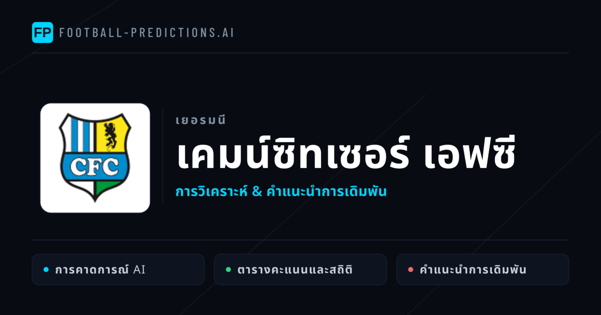 เคมน์ซิทเซอร์ เอฟซี การวิเคราะห์และสถิติ