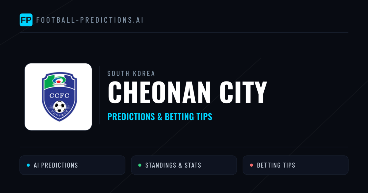 Cheonan City Predictions & Stats
