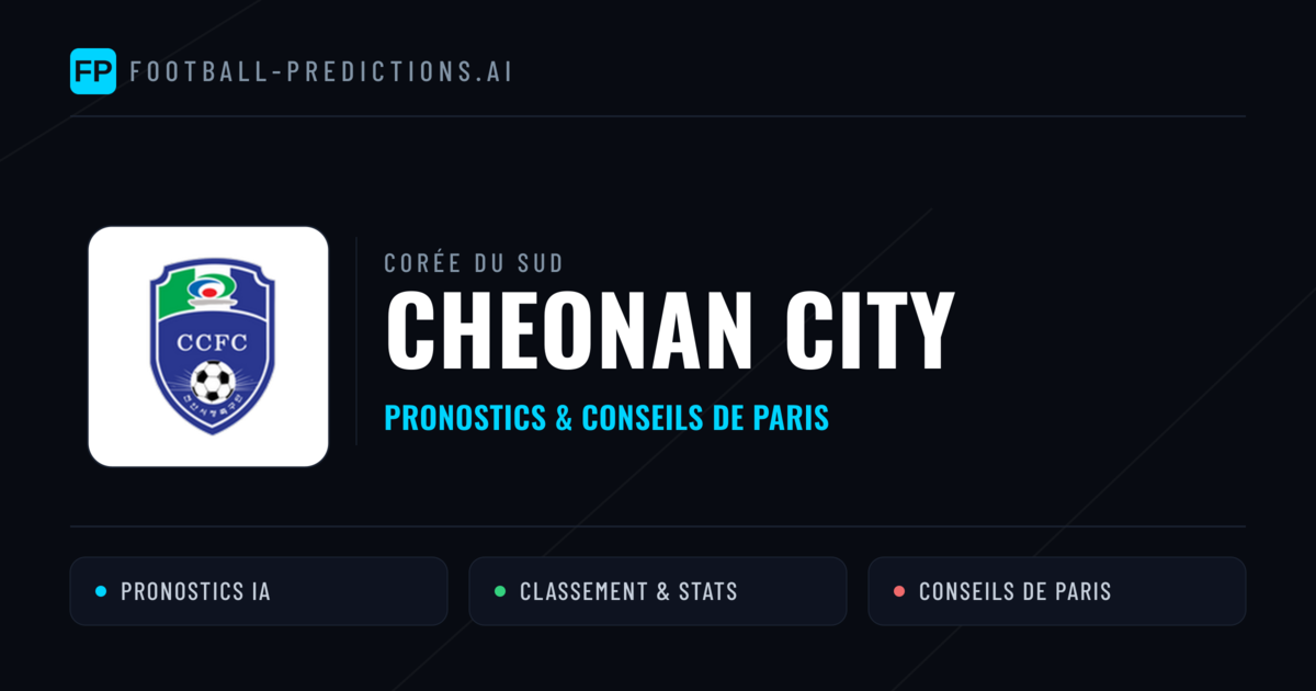 Cheonan City Pronostics & Statistiques