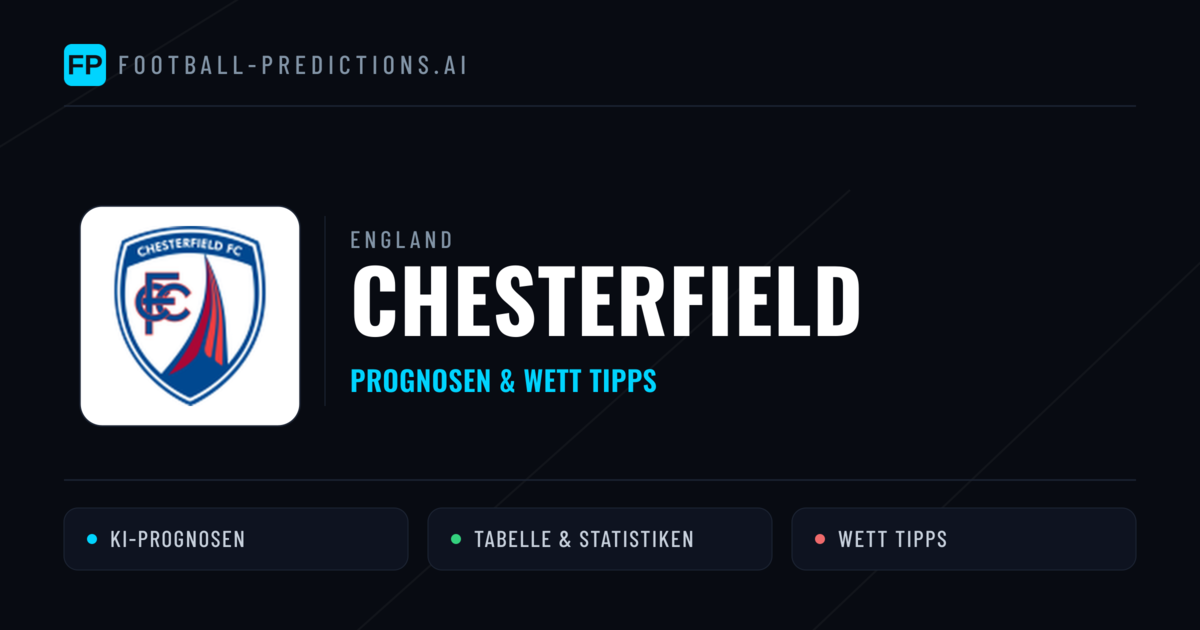 Chesterfield Prognosen & Statistiken