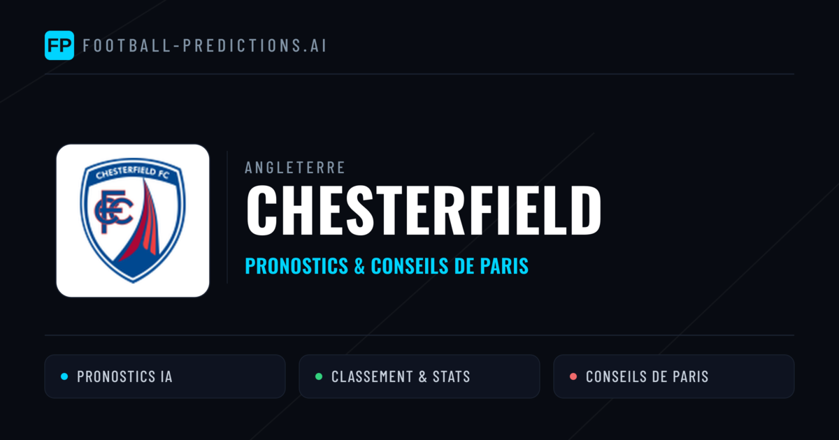 Chesterfield Pronostics & Statistiques