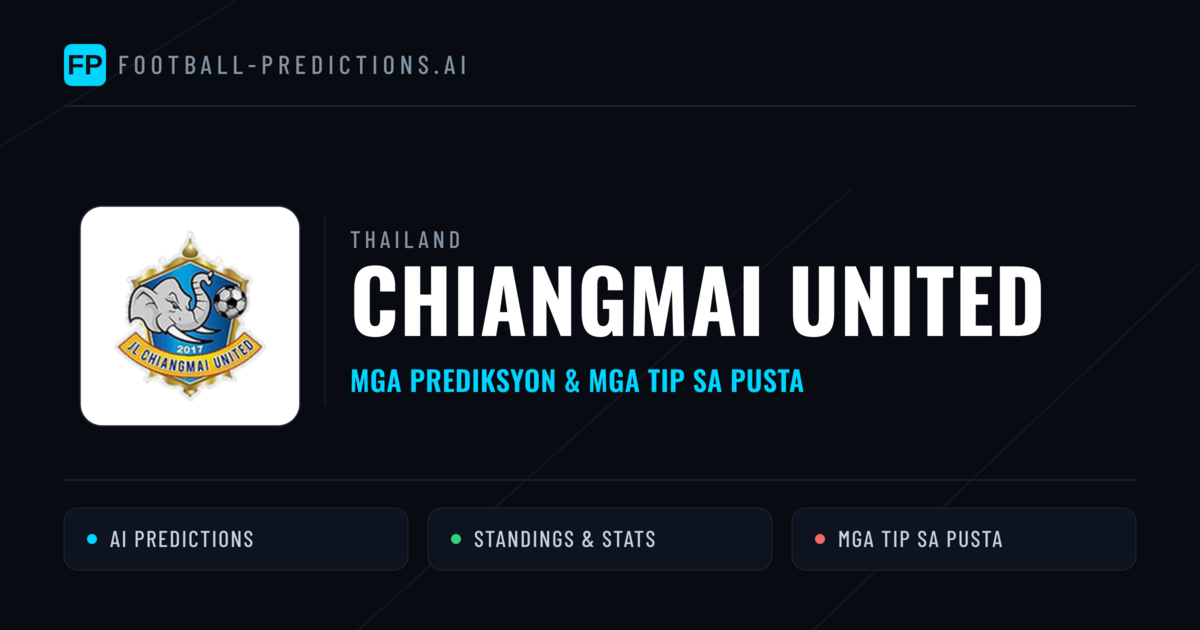 Chiangmai United Predictions & Stats