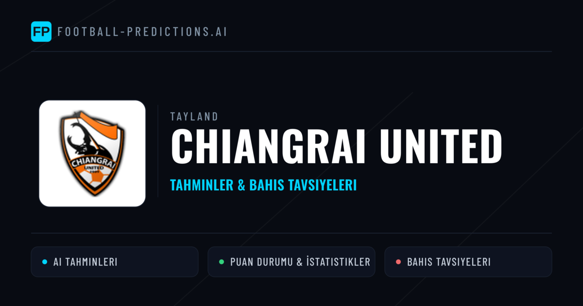 Chiangrai United Tahminleri & İstatistikler