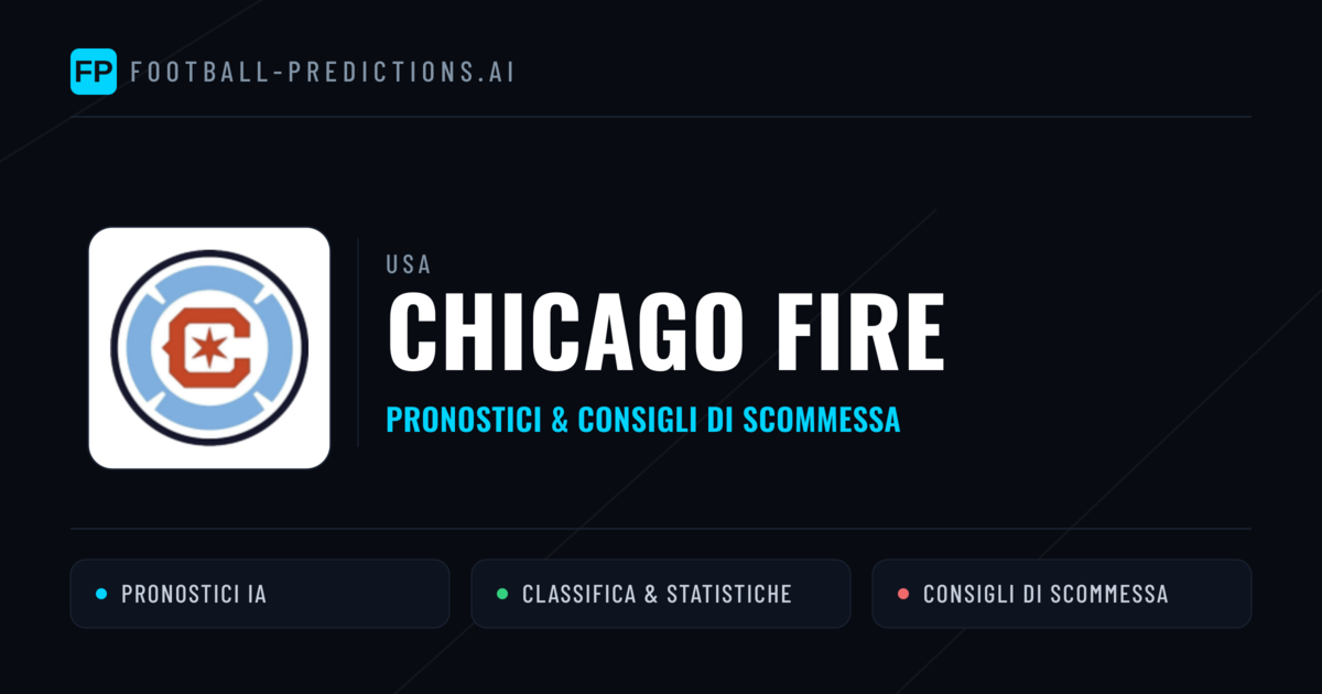 Pronostici e Statistiche Chicago Fire