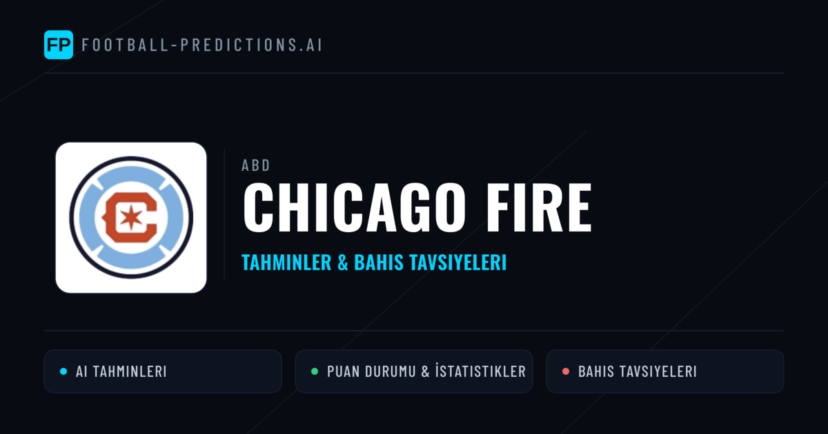 Chicago Fire Tahminleri & İstatistikler