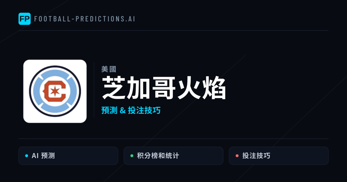 芝加哥火焰 運彩分析｜足球預測與數據