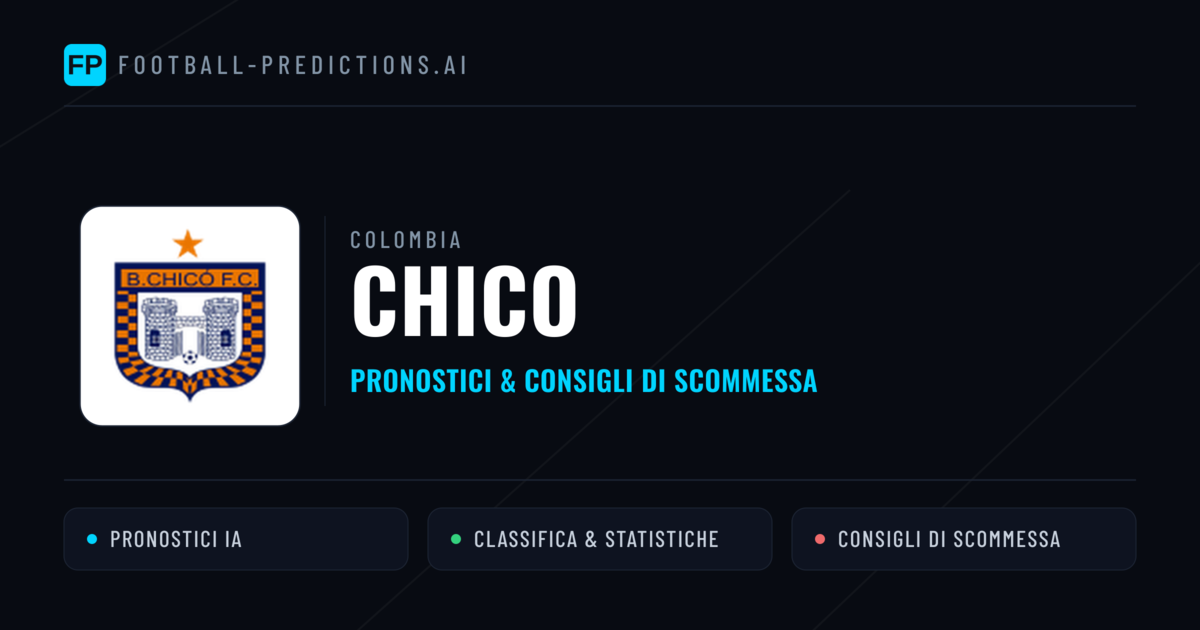 Pronostici e Statistiche Chico
