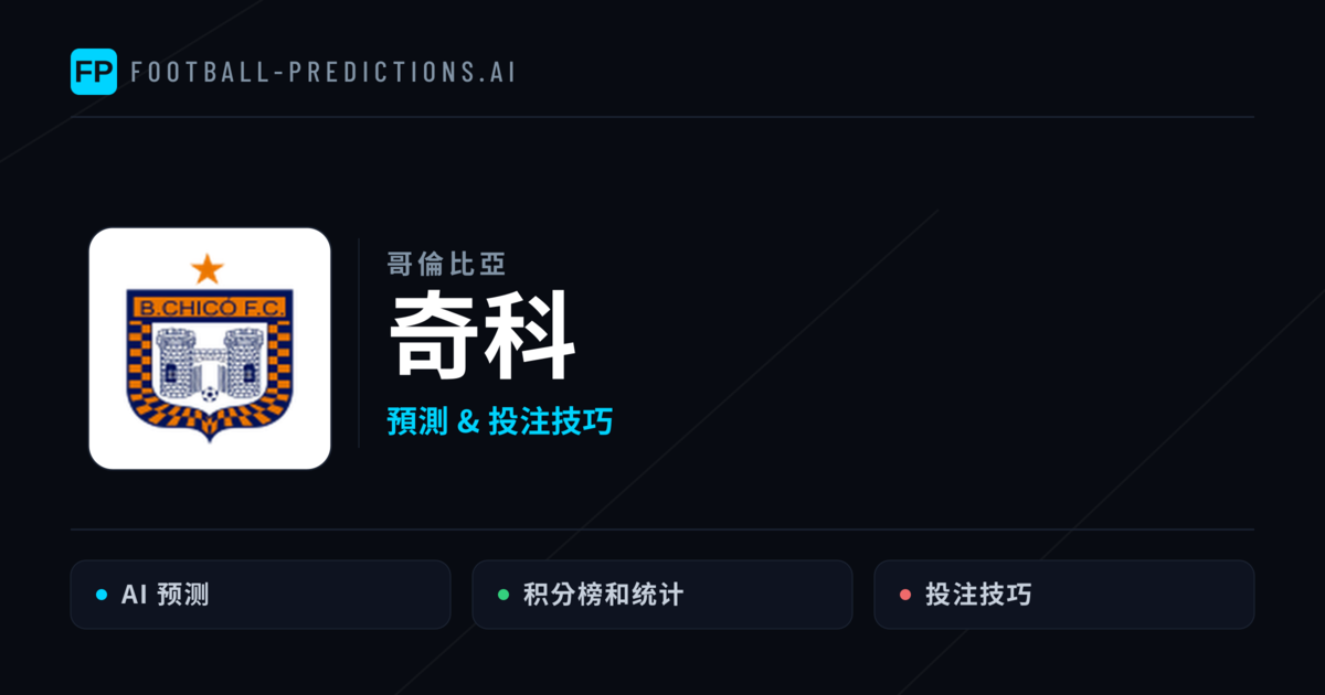 奇科 運彩分析|足球預測與數據