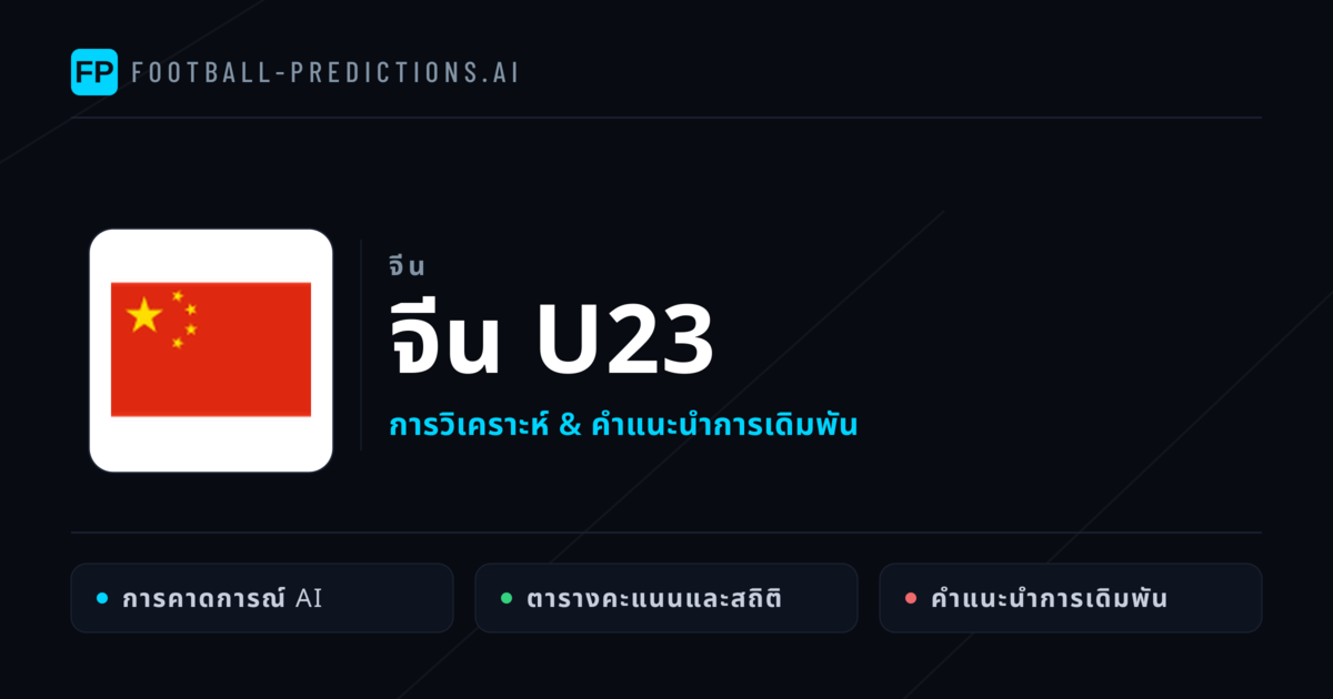 จีน U23 การวิเคราะห์และสถิติ