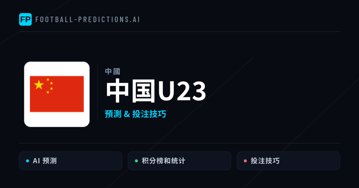 中国U23 運彩分析|足球預測與數據