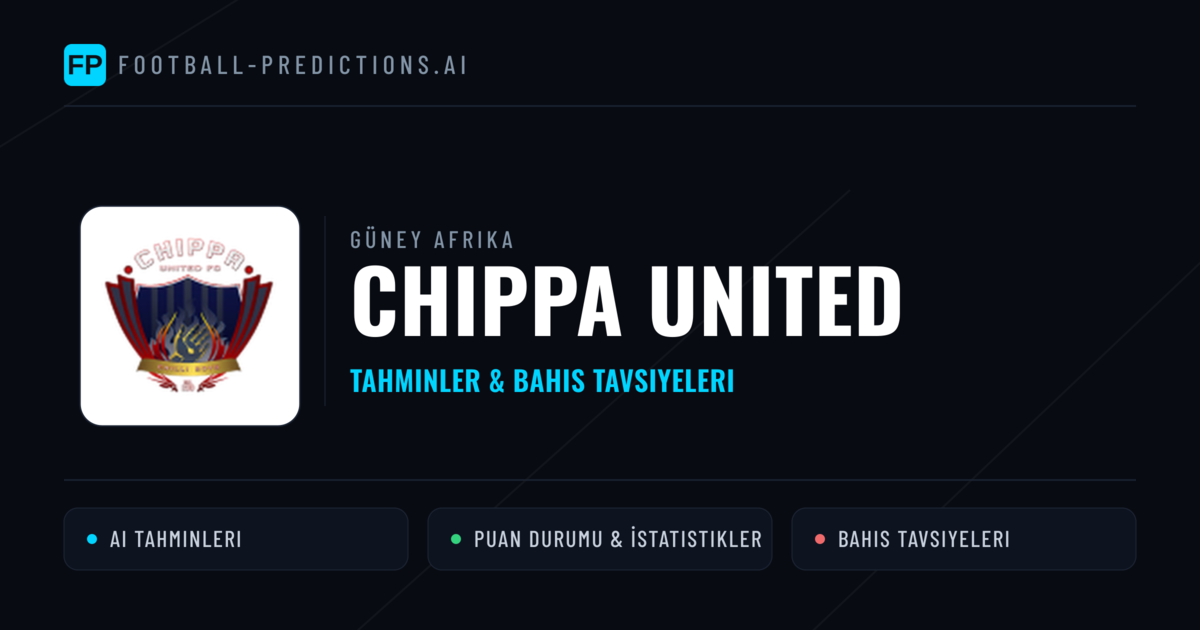 Chippa United Tahminleri & İstatistikler