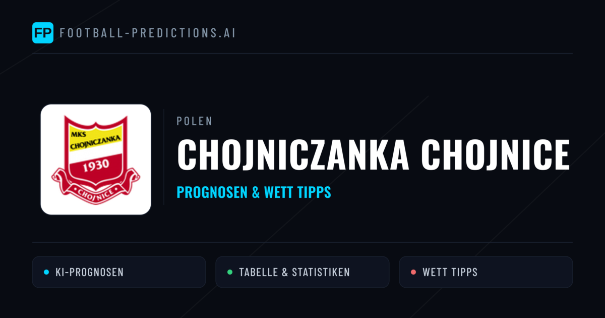 Chojniczanka Chojnice Prognosen & Statistiken