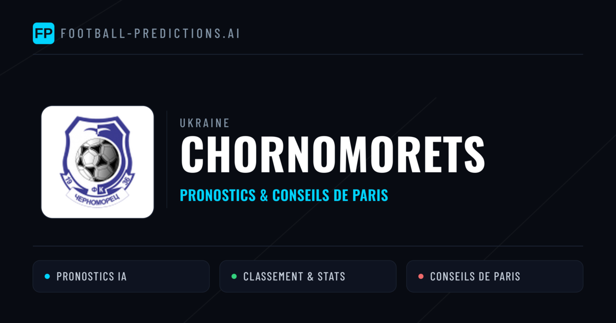 Chornomorets Pronostics & Statistiques