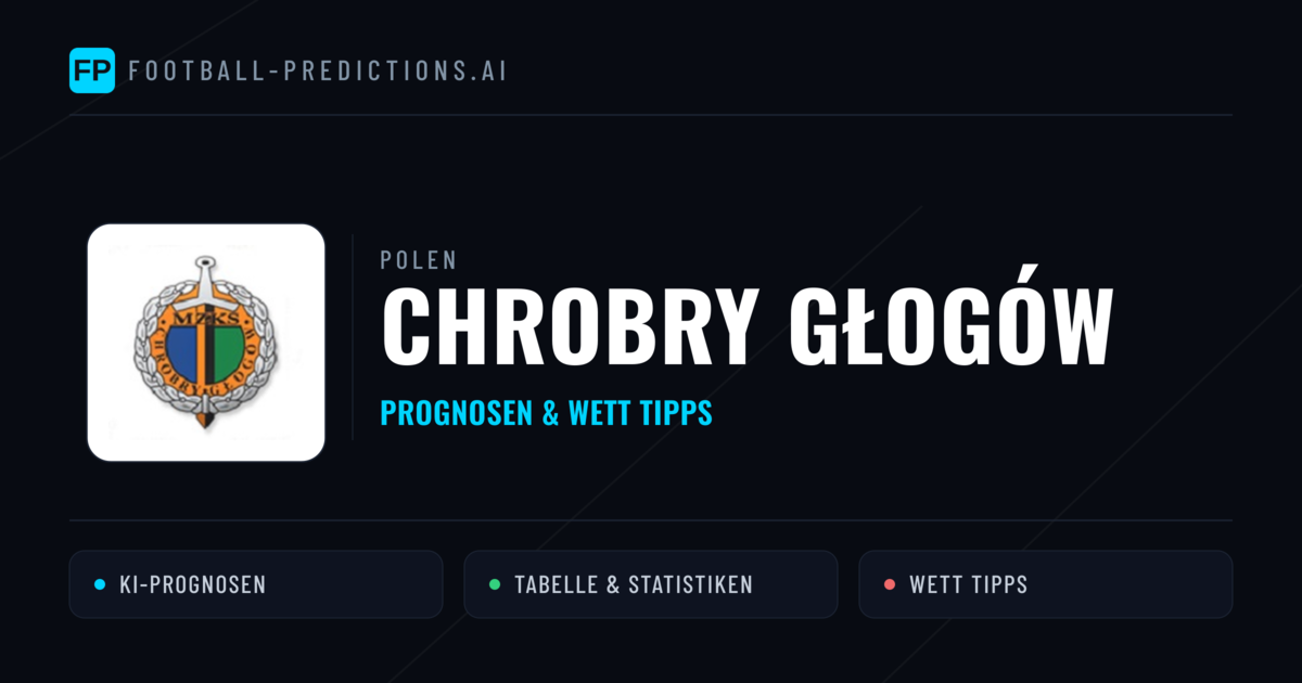 Chrobry Głogów Prognosen & Statistiken