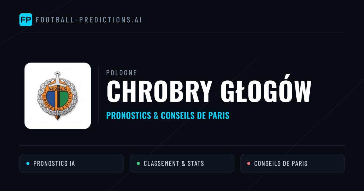 Chrobry Głogów Pronostics & Statistiques