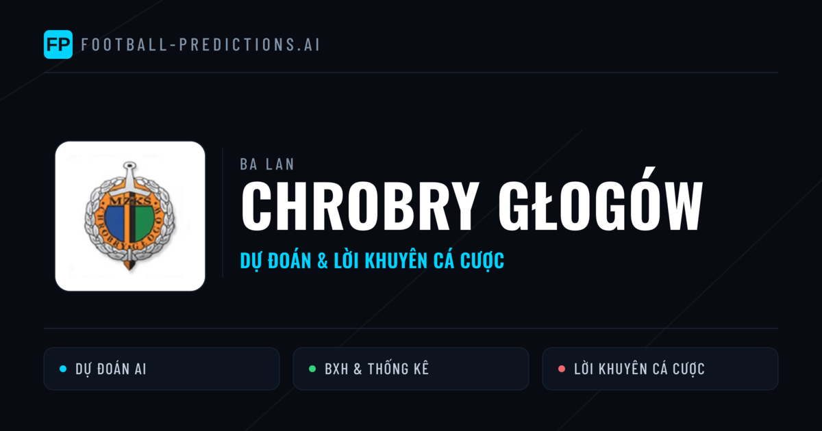 Chrobry Głogów Dự đoán & Thống kê