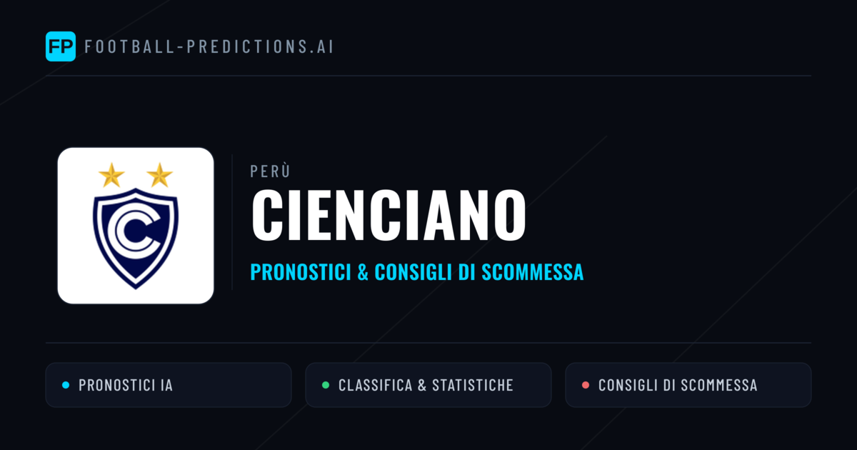 Pronostici e Statistiche Cienciano