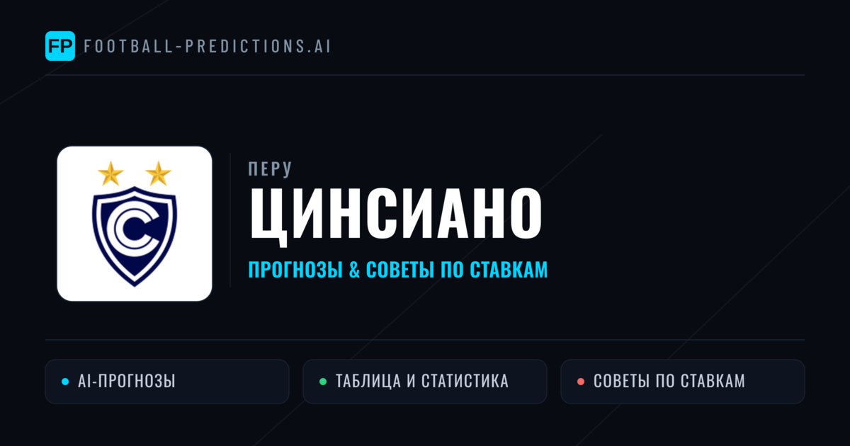 Цинсиано прогнозы и статистика