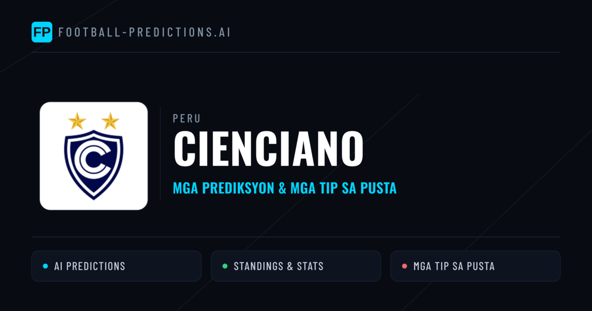 Cienciano Predictions & Stats