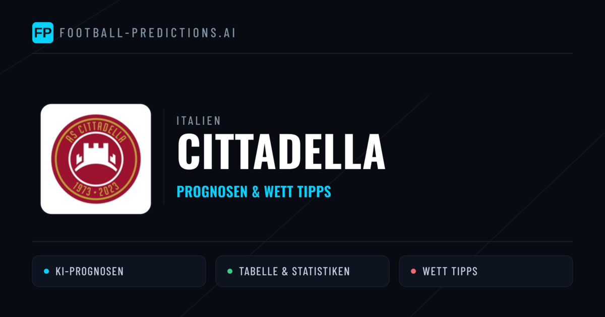 Cittadella Prognosen & Statistiken