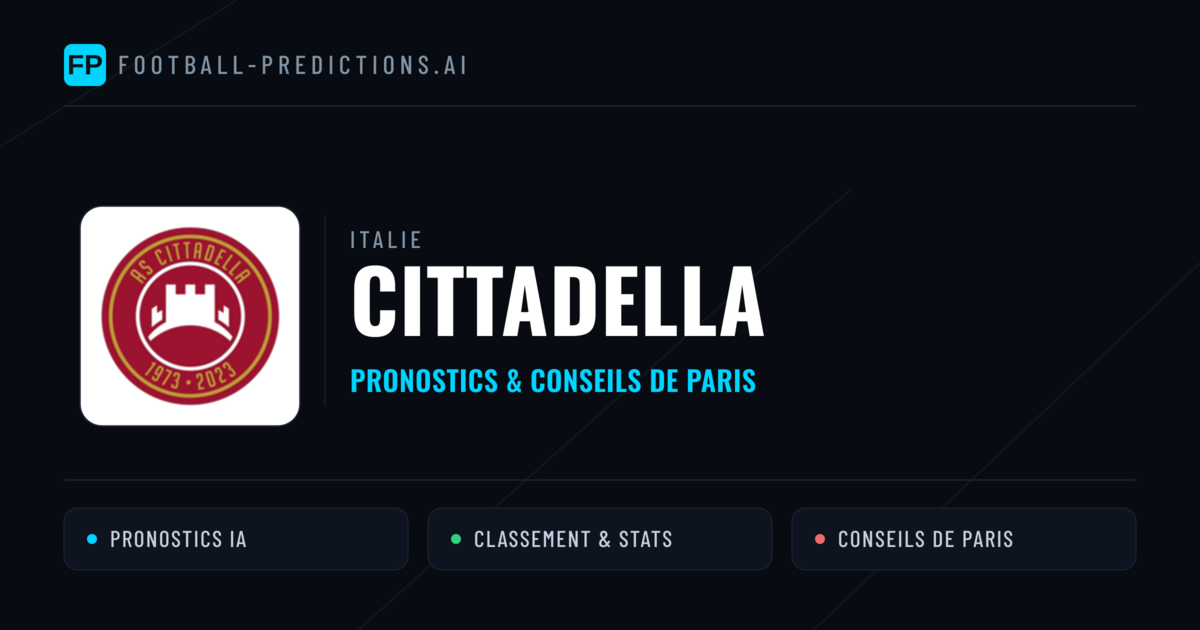 Cittadella Pronostics & Statistiques