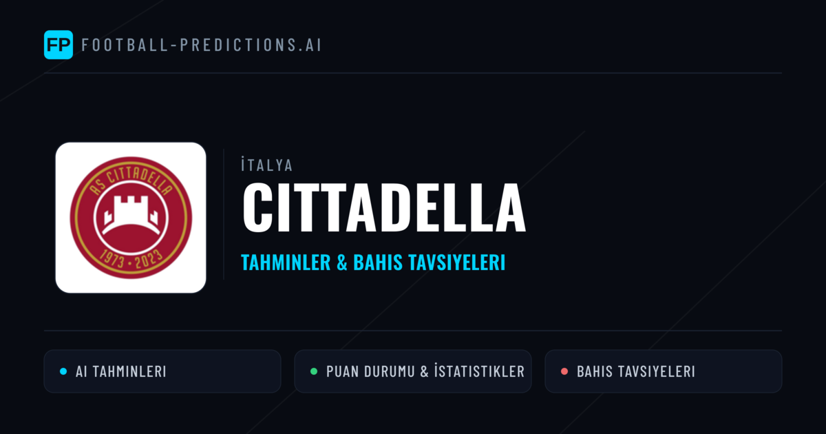 Cittadella Tahminleri & İstatistikler