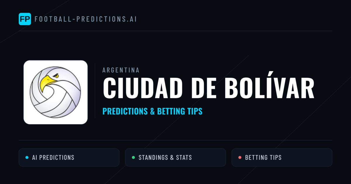 Ciudad de Bolívar Predictions & Stats