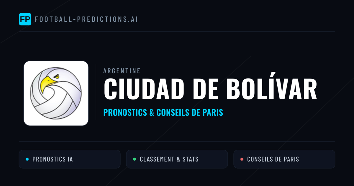 Ciudad de Bolívar Pronostics & Statistiques