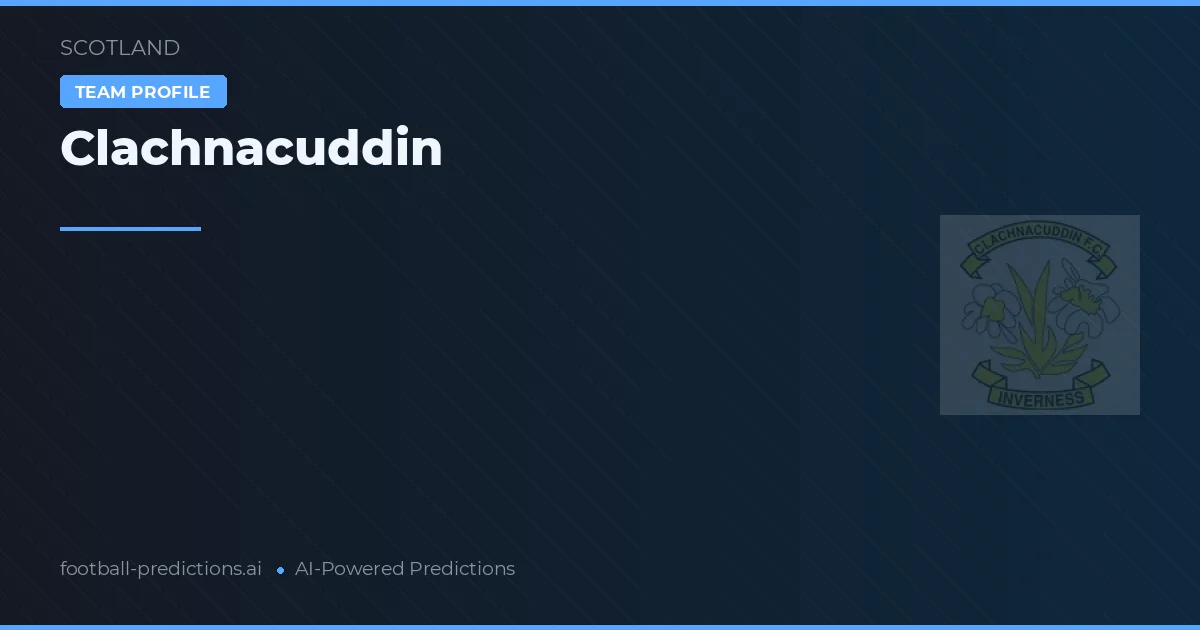 Clachnacuddin Prognosen & Statistiken