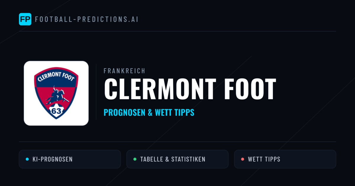 Clermont Foot Prognosen & Statistiken