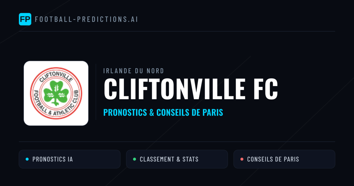 Cliftonville FC Pronostics & Statistiques