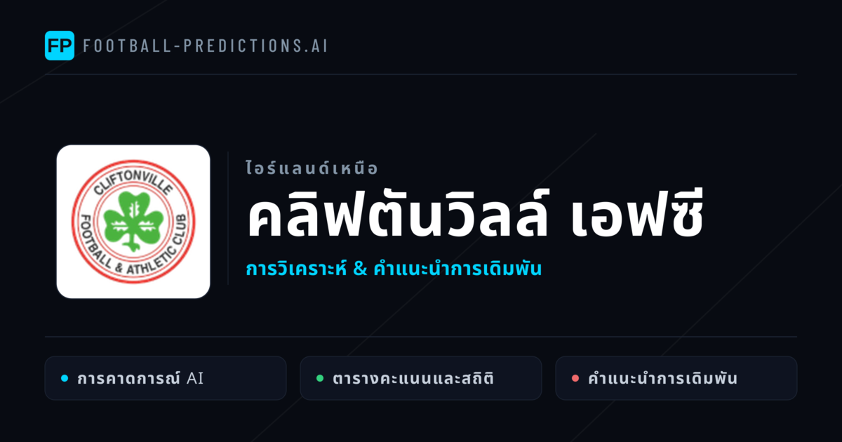 คลิฟตันวิลล์ เอฟซี การวิเคราะห์และสถิติ