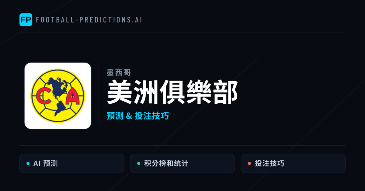 美洲俱樂部 運彩分析|足球預測與數據