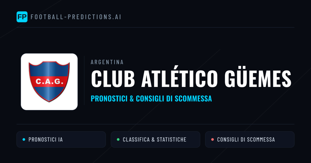 Pronostici e Statistiche Club Atlético Güemes