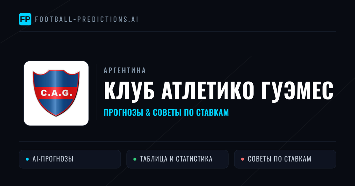 Клуб Атлетико Гуэмес прогнозы и статистика