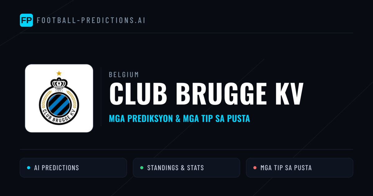 Club Brugge KV Predictions & Stats