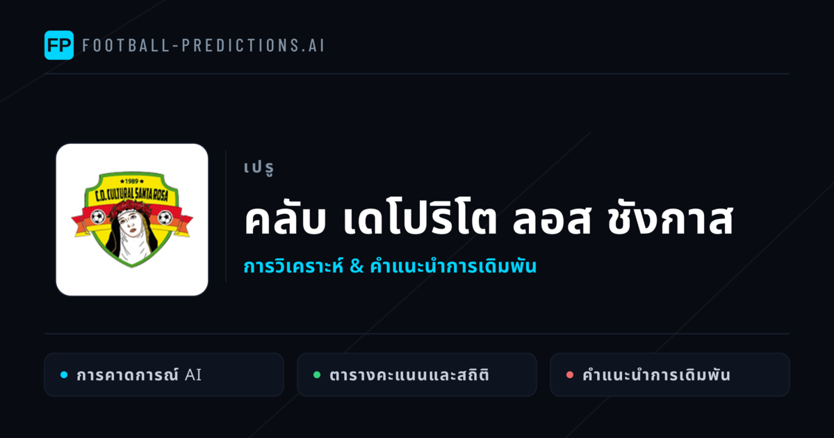 คลับ เดโปริโต ลอส ชังกาส การวิเคราะห์และสถิติ