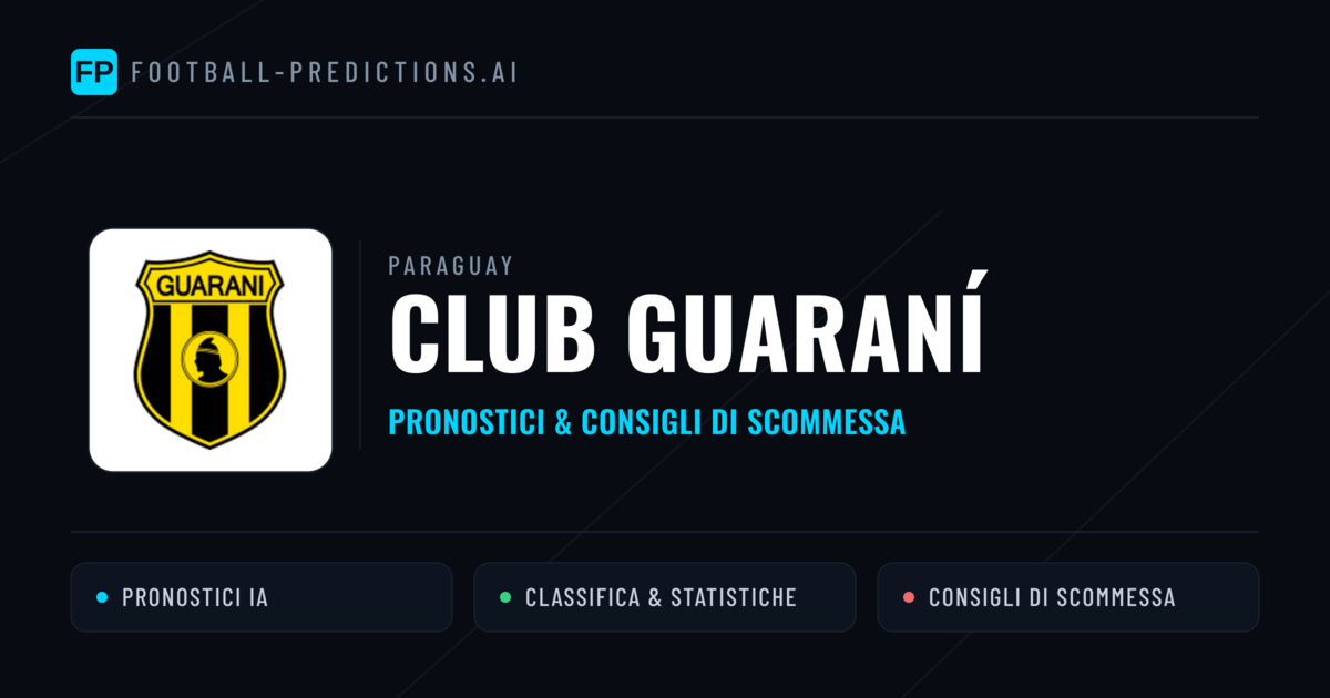 Pronostici e Statistiche Club Guaraní