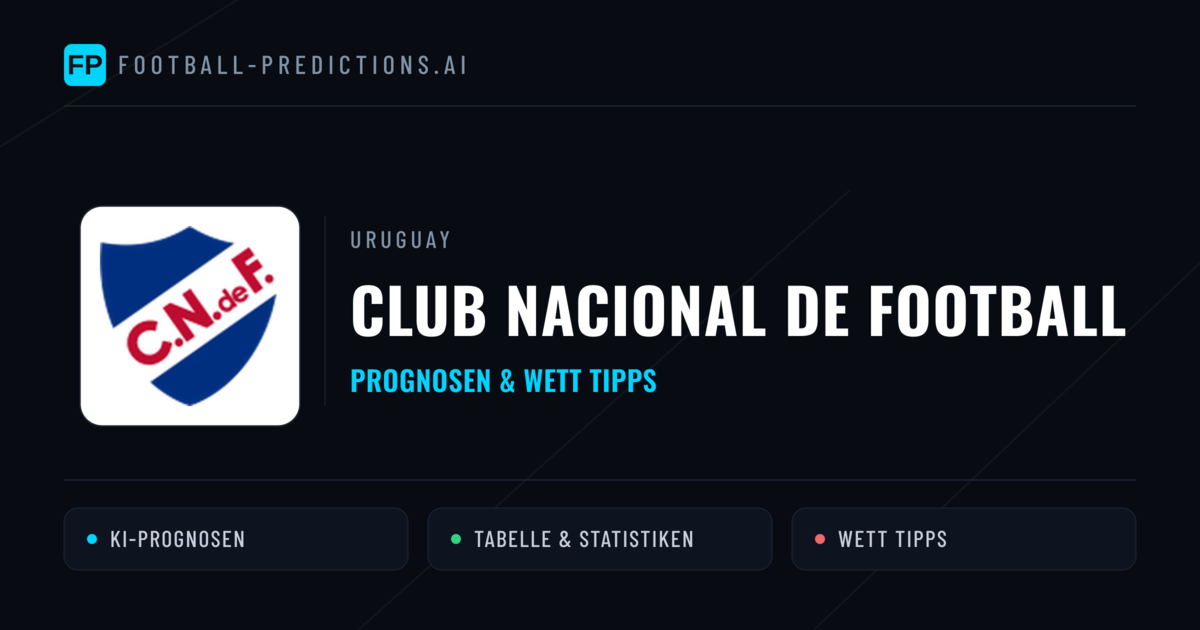 Club Nacional de Football Prognosen & Statistiken