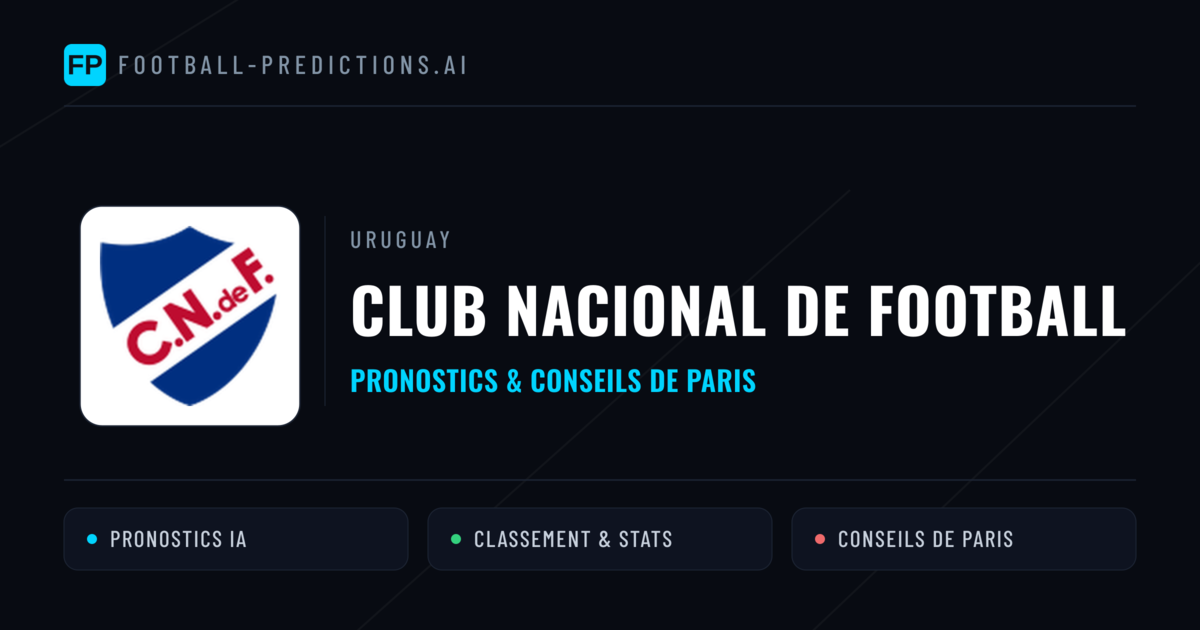 Club Nacional de Football Pronostics & Statistiques