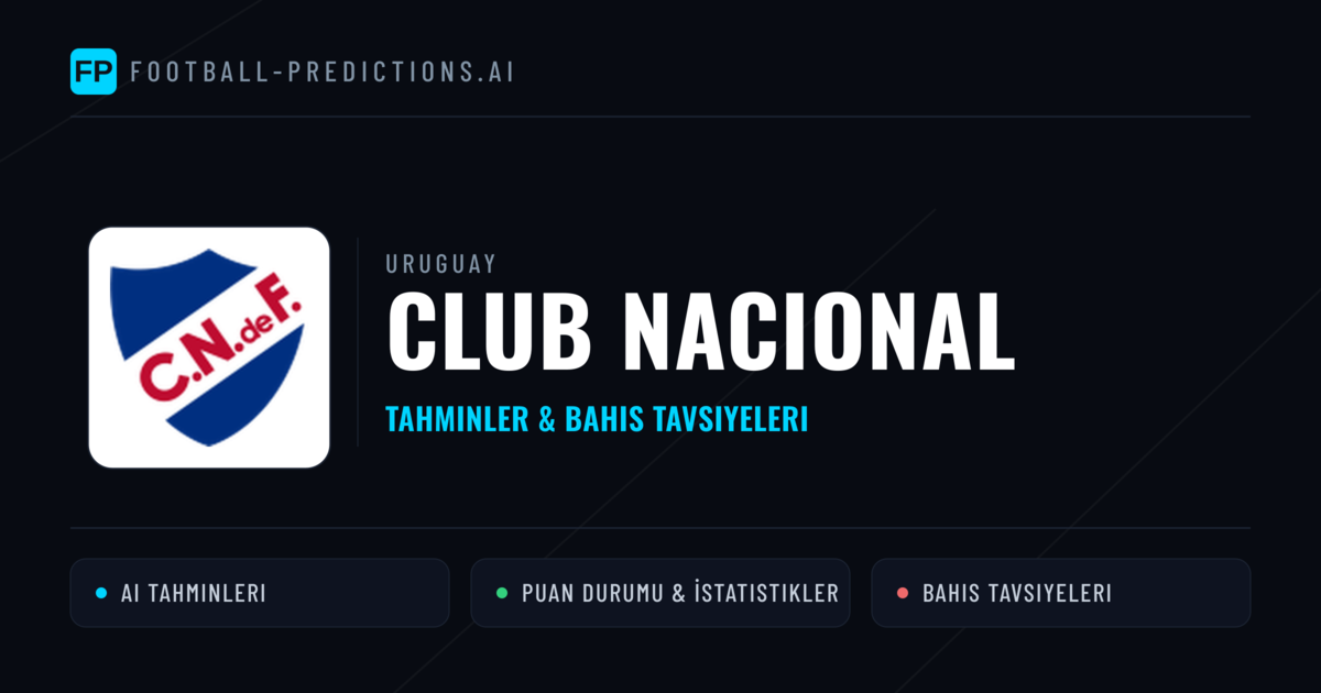 Club Nacional Tahminleri & İstatistikler