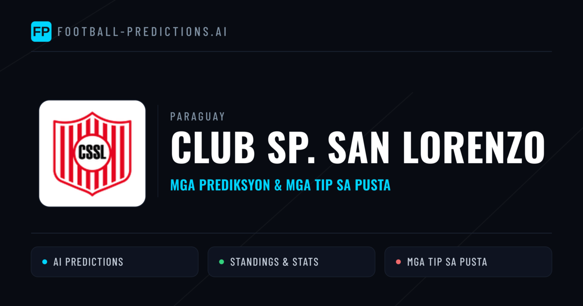 Club Sp. San Lorenzo Predictions & Stats