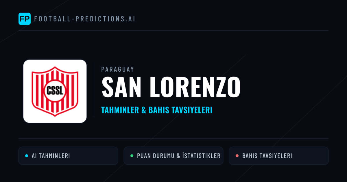 San Lorenzo Tahminleri & İstatistikler