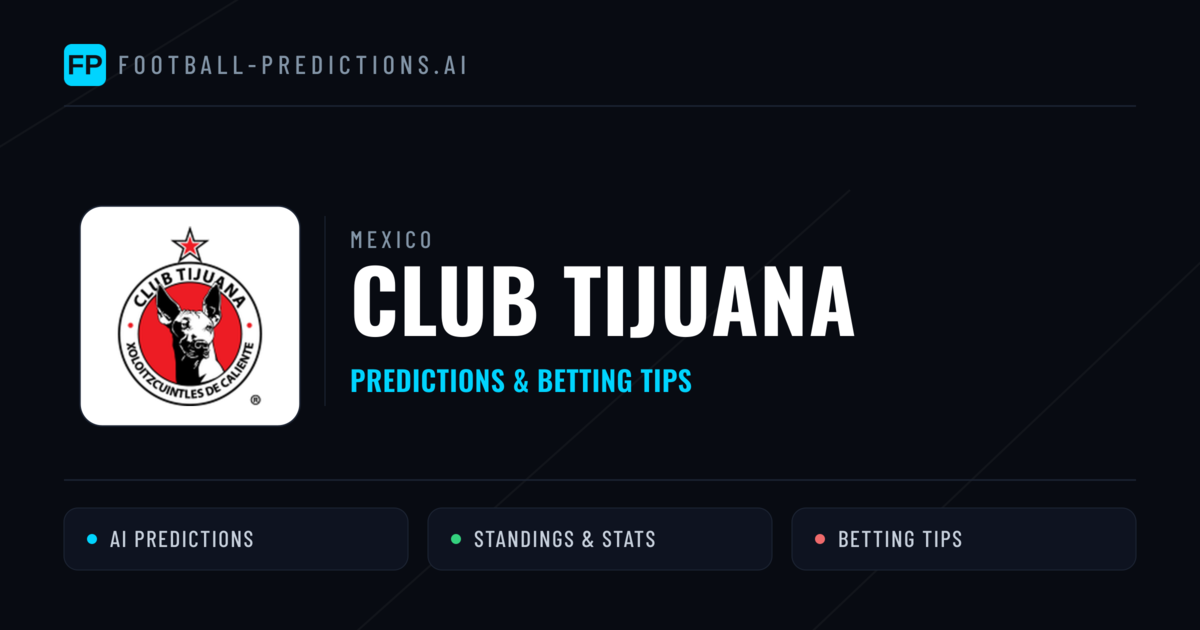 Club Tijuana Predictions & Stats