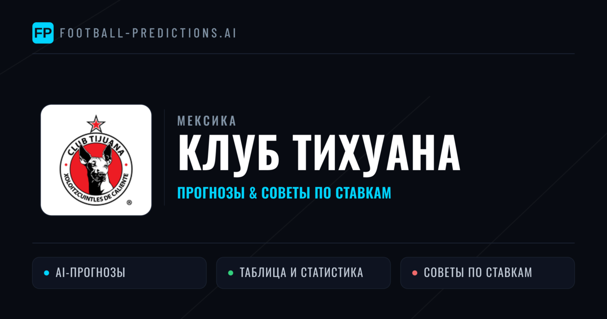 Клуб Тихуана прогнозы и статистика