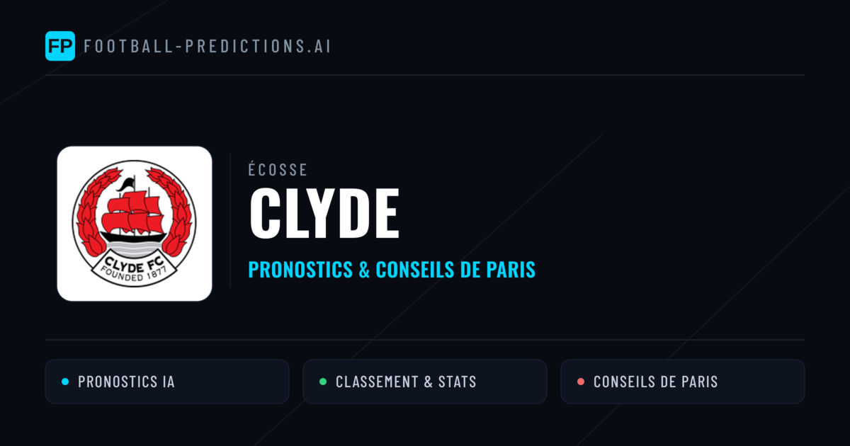 Clyde Pronostics & Statistiques